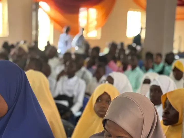 Sisters listening during a session