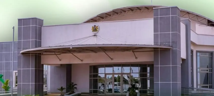 The entrance of Kwara State Banquet Hall, Ilorin